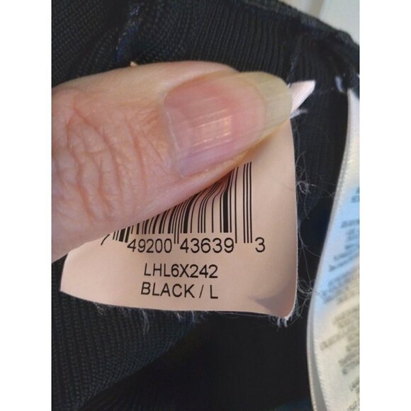 Bcbg Maxazria Dress Black Sleeveless Strapy Lined Back Sz L - Picture 9 of 11